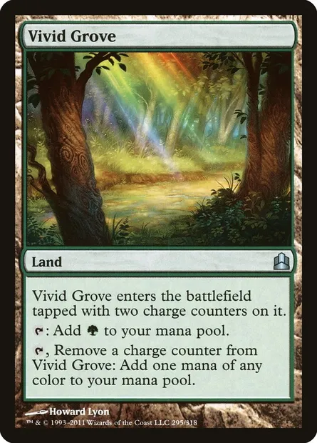 Vivid Grove, Magic card CMD 295 — Commander 2011 set