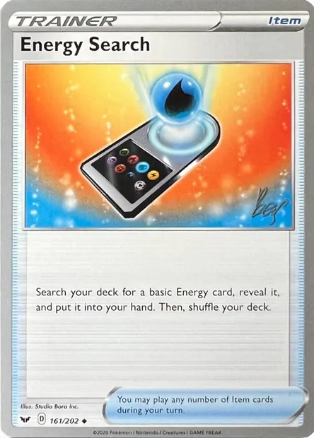 Recherche d'énergie, carte Pokémon WCD22 161 — extension World Championship Decks 2022