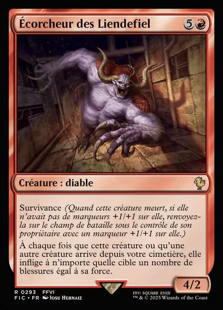 Écorcheur des Liendefiel, carte Magic FIC 293 — extension Final Fantasy Commander