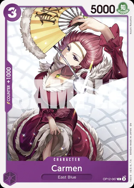 Carmen, One Piece card OP12-067 — LEGACY OF THE MASTER set