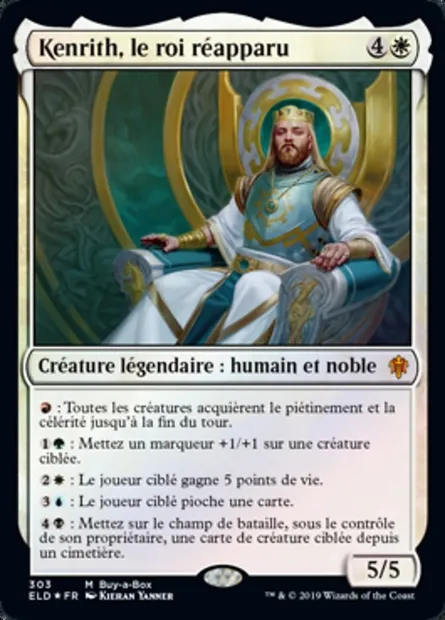 Kenrith, le roi réapparu, carte Magic ELD 303 — extension Throne of Eldraine