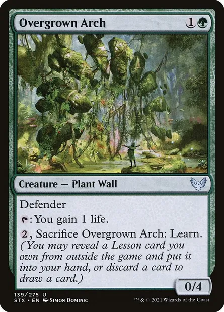 Overgrown Arch, Magic card STX 139 — Strixhaven: School of Mages set