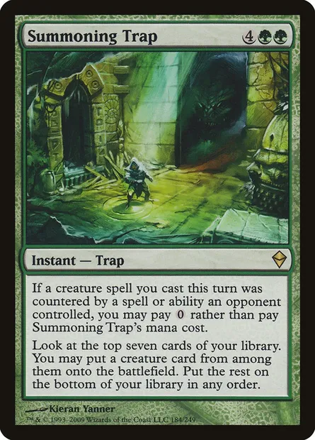 Summoning Trap, Magic card ZEN 184 — Zendikar set