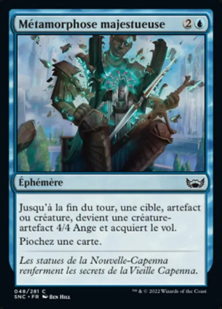 Métamorphose majestueuse, carte Magic SNC 48 — extension Les rues de la Nouvelle-Capenna