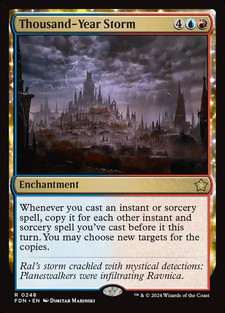 Thousand-Year Storm, Magic card FDN 248 — Foundations set