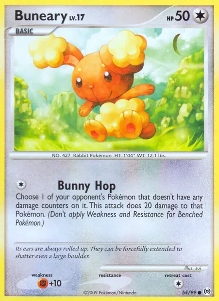 Buneary, Pokémon card AR 55 — Arceus set