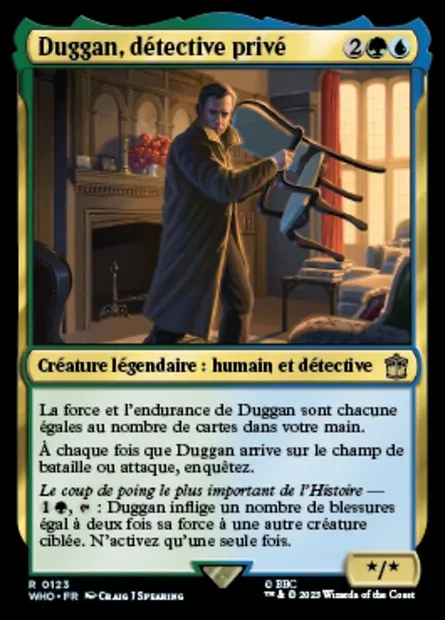 Duggan, détective privé, carte Magic WHO 123 — extension Doctor Who