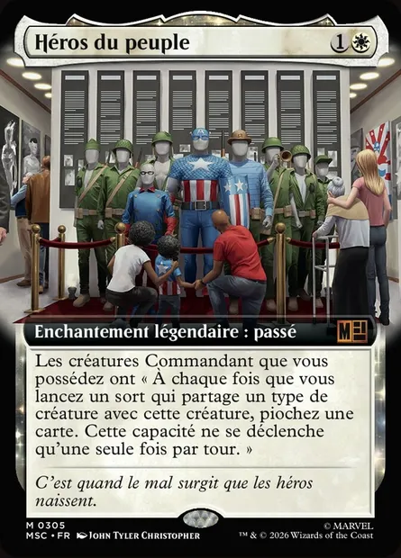 Héros du peuple, carte Magic MSC 305 — extension Marvel Super Heroes Commander