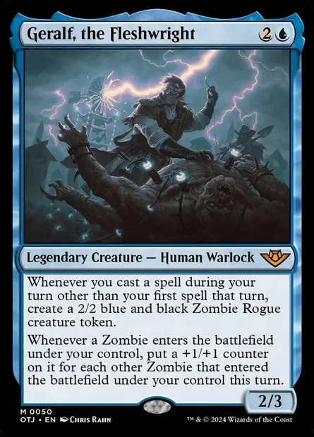 Geralf, the Fleshwright, Magic card OTJ 50 — Outlaws of Thunder Junction set