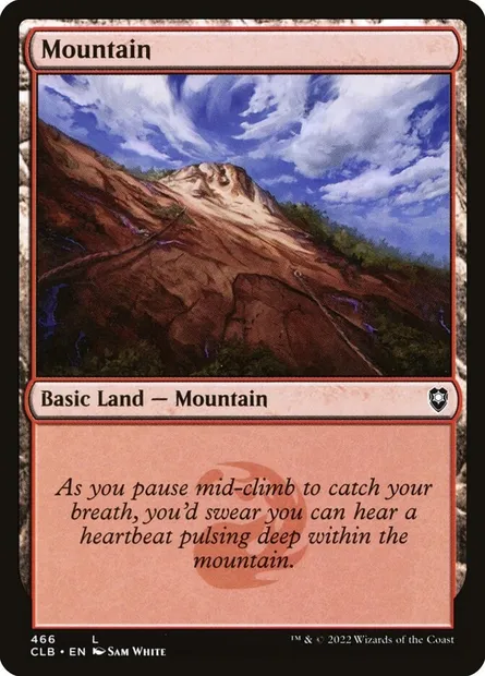 Mountain, Magic card CLB 466 — Commander Legends: Battle for Baldur's Gate set