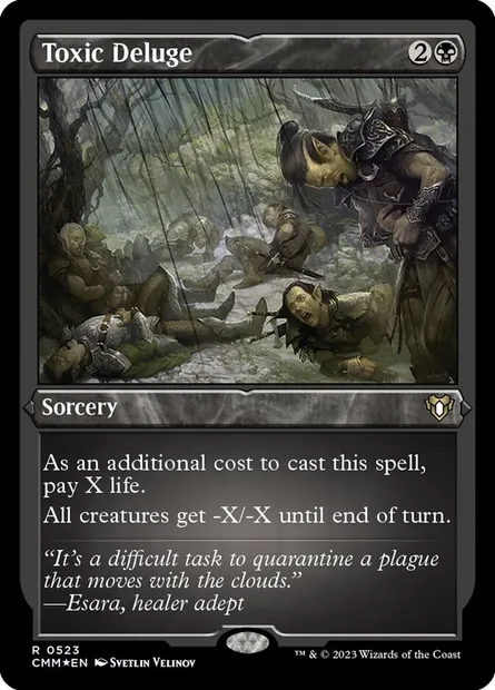 Toxic Deluge, Magic card CMM 523 — Commander Masters set