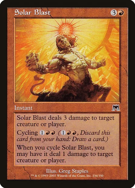 Solar Blast, Magic card ONS 234 — Onslaught set