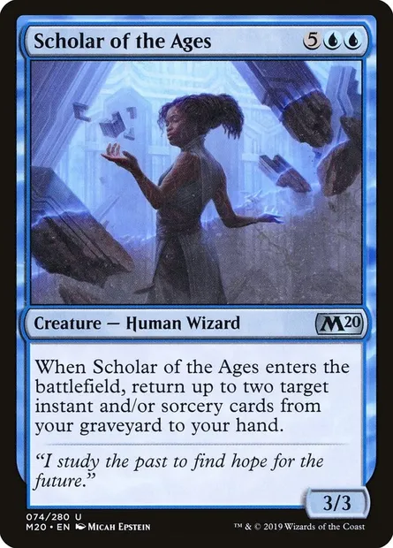 Scholar of the Ages, Magic card M20 74 — Core Set 2020 set