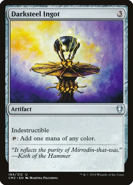 Darksteel Ingot, Magic card CM2 184 — Commander Anthology Volume II set