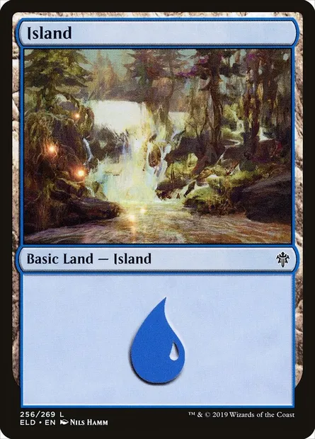 Island, Magic card ELD 256 — Throne of Eldraine set