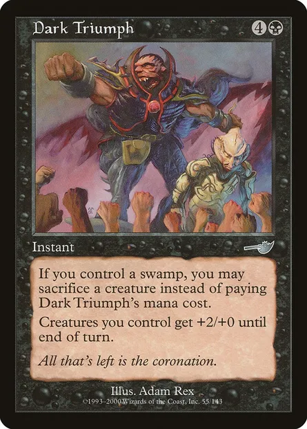 Dark Triumph, Magic card NEM 55 — Nemesis set