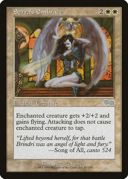 Serra's Embrace, Magic card USG 47 — Urza's Saga set