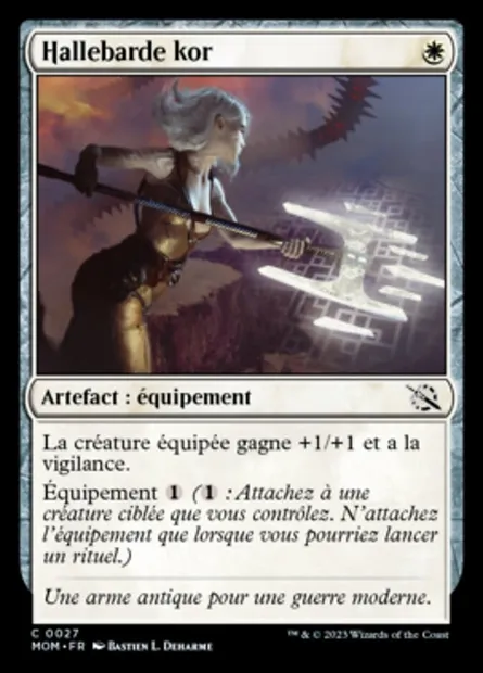 Hallebarde kor, carte Magic MOM 27 — extension L'invasion des machines