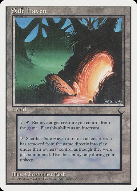 Safe Haven, Magic card CHR 113 — Chronicles set