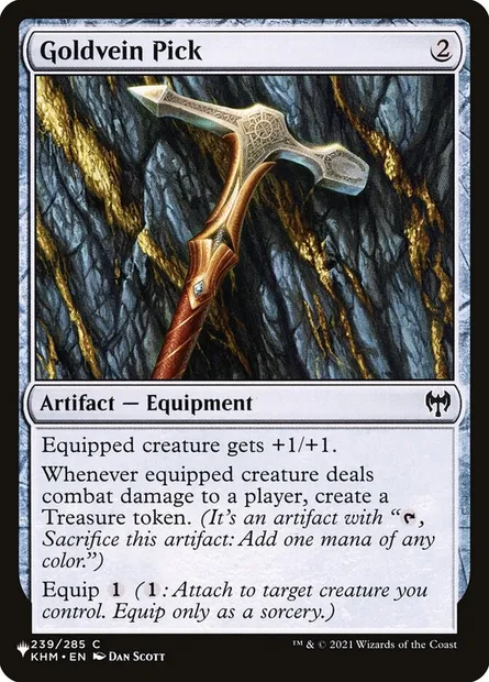 Goldvein Pick, Magic card PLST KHM-239 — The List set