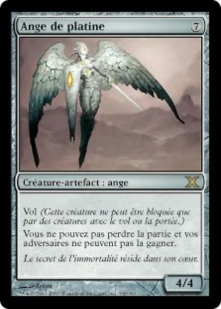 Ange de platine, carte Magic 10E 339 — extension Dixième édition