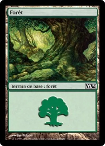 Forêt, carte Magic M13 249 — extension Magic 2013