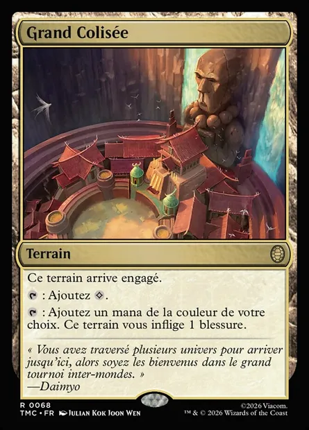 Grand Colisée, carte Magic TMC 68 — extension Teenage Mutant Ninja Turtles Eternal