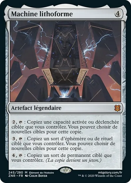 Machine lithoforme, carte Magic ZNR 245 — extension Renaissance de Zendikar