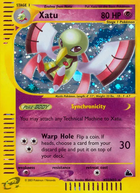 Xatu, Pokémon card SK H32 — Skyridge set