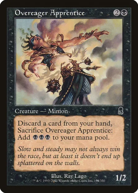 Overeager Apprentice, Magic card ODY 154 — Odyssey set