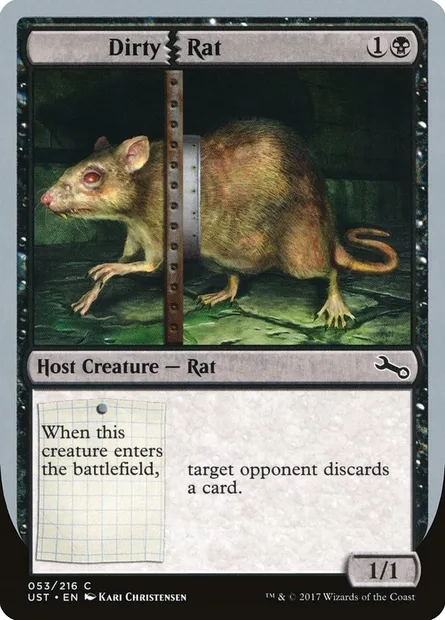 Dirty Rat, Magic card UST 53 — Unstable set
