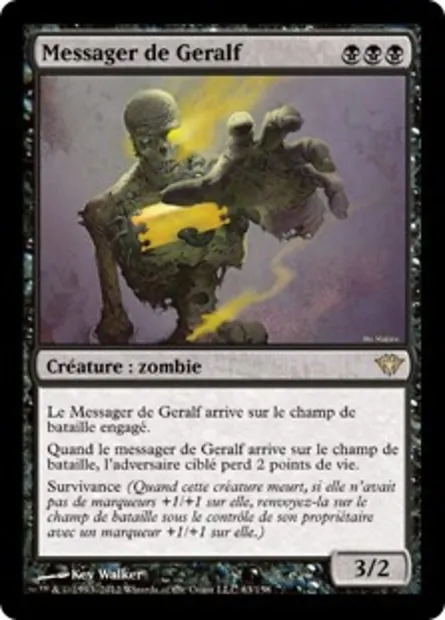 Messager de Geralf, carte Magic DKA 63 — extension Obscure Ascension