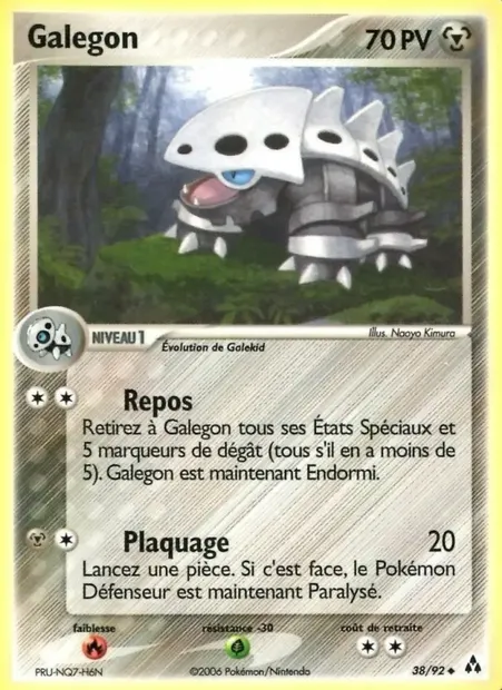 Galegon, carte Pokémon LM 38 — extension EX Créateurs de légendes