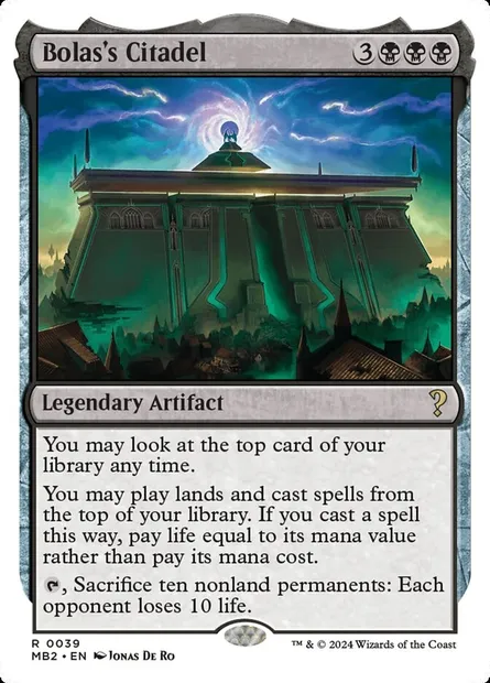 Bolas's Citadel, Magic card MB2 39 — Mystery Booster 2 set