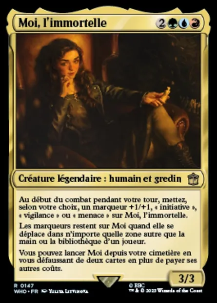 Moi, l'immortelle, carte Magic WHO 147 — extension Doctor Who