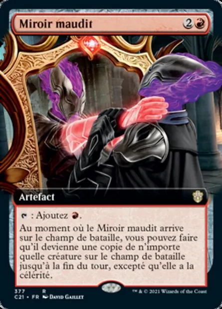 Miroir maudit, carte Magic C21 377 — extension Commander 2021