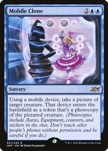 Mobile Clone, Magic card UNF 51 — Unfinity set