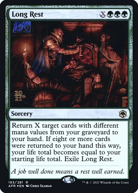 Repos long, carte Magic PAFR 193s — extension Adventures in the Forgotten Realms Promos
