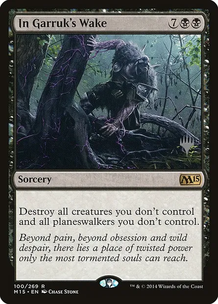 In Garruk's Wake, Magic card PM15 100p — Magic 2015 Promos set