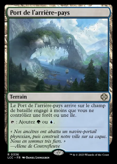 Port de l'arrière-pays, carte Magic LCC 336 — extension The Lost Caverns of Ixalan Commander