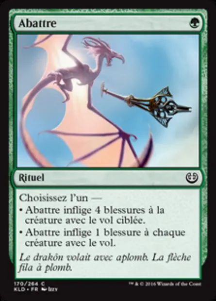 Abattre, carte Magic KLD 170 — extension Kaladesh