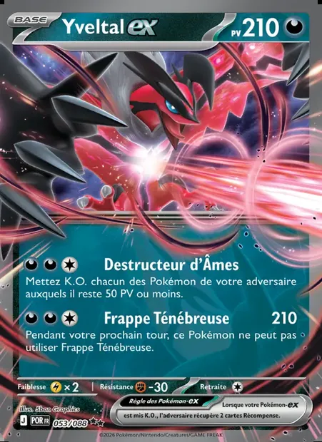 Yveltal-ex, carte Pokémon POR 053 — extension Équilibre Parfait