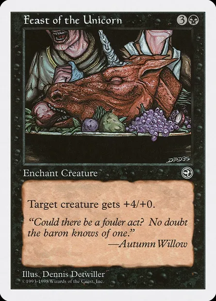 Dévoration de la licorne, carte Magic ATH 22 — extension Anthologies