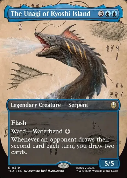 L'unagi de l'île de Kyoshi, carte Magic TLA 319 — extension Avatar: The Last Airbender
