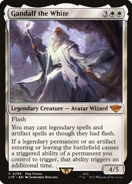 Gandalf the White, Magic card LTR 299 — The Lord of the Rings: Tales of Middle-earth set