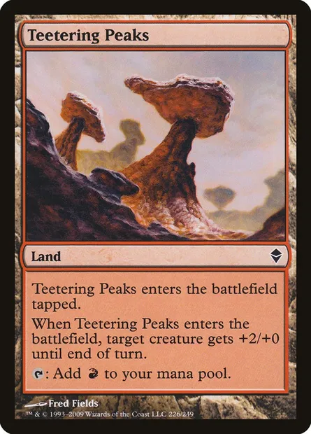 Teetering Peaks, Magic card ZEN 226 — Zendikar set