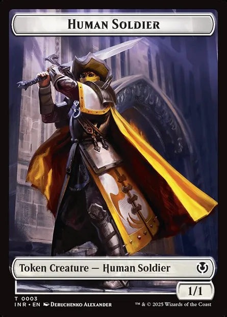 Human Soldier, Magic card TINR 3 — Innistrad Remastered Tokens set