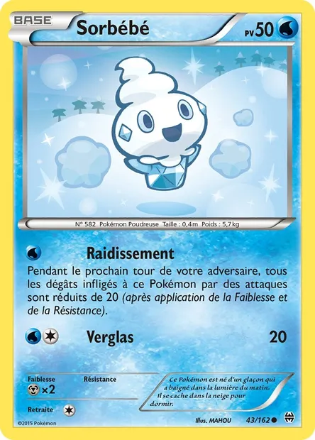 Sorbébé, carte Pokémon BKT 43 — extension Impulsion Turbo