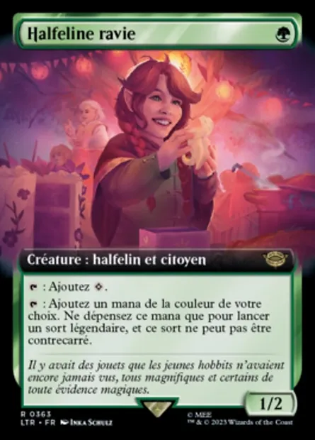 Halfeline ravie, carte Magic LTR 363 — extension Le Seigneur des Anneaux : chroniques de la Terre du Milieu