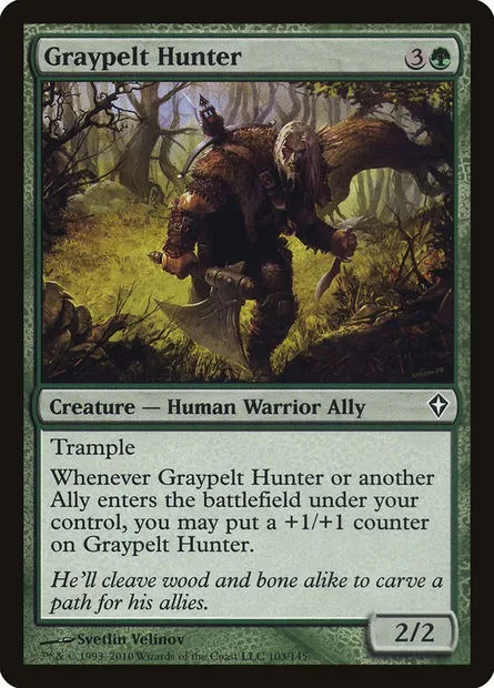 Graypelt Hunter, Magic card WWK 103 — Worldwake set